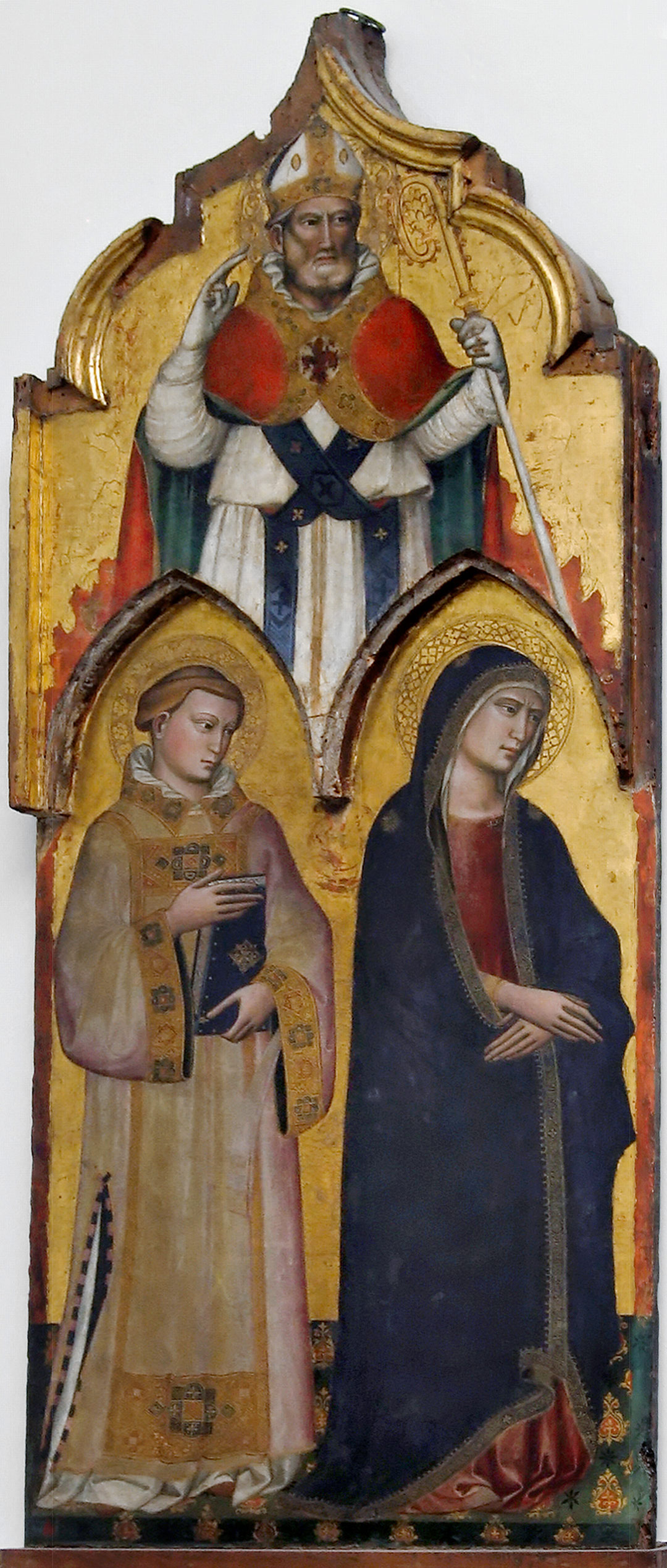 Santi Ludovico e Orsola con san Girolamo –  La Vergine e san Lorenzo con san Zanobi. Predella: Ultima Cena – Cattura di Cristo – Deposizione