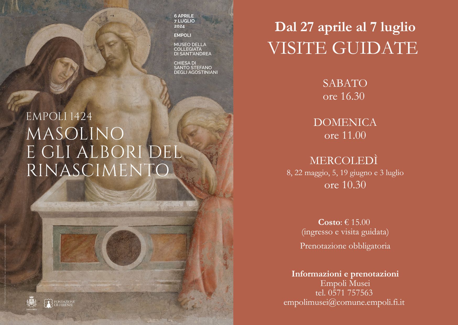 Empoli 1424. Masolino e gli albori del Rinascimento – Visite guidate