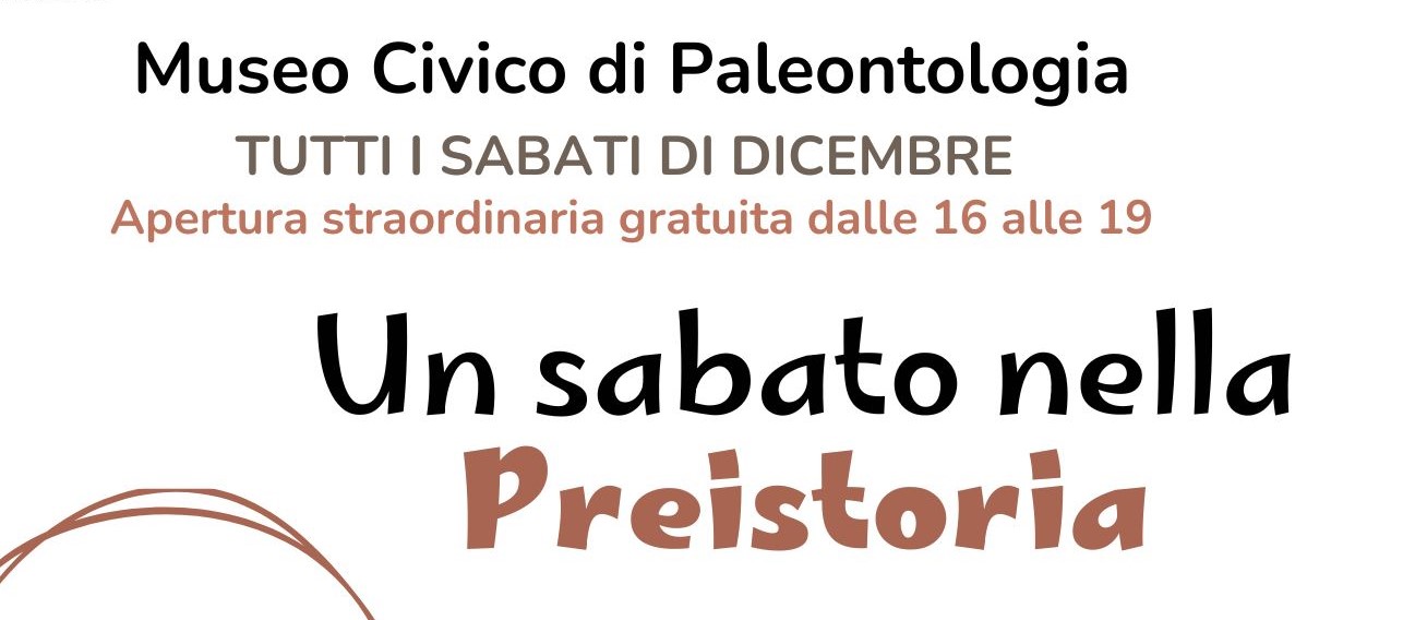 Un sabato nella Preistoria